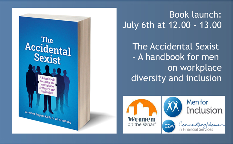 Book launch: The Accidental Sexist  – A handbook for men on workplace diversity and inclusion