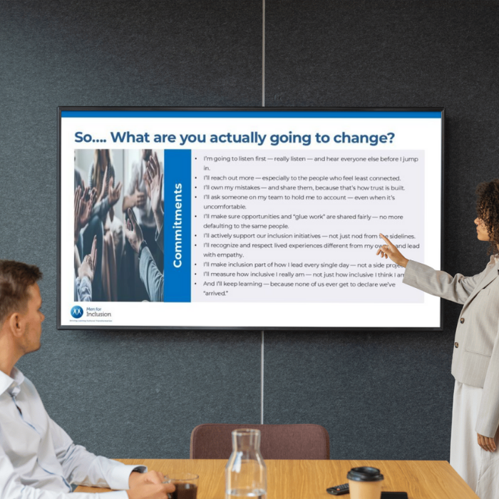 10 Leadership Commitments That Transform Culture: What Men for Inclusion Workshops Reveal
