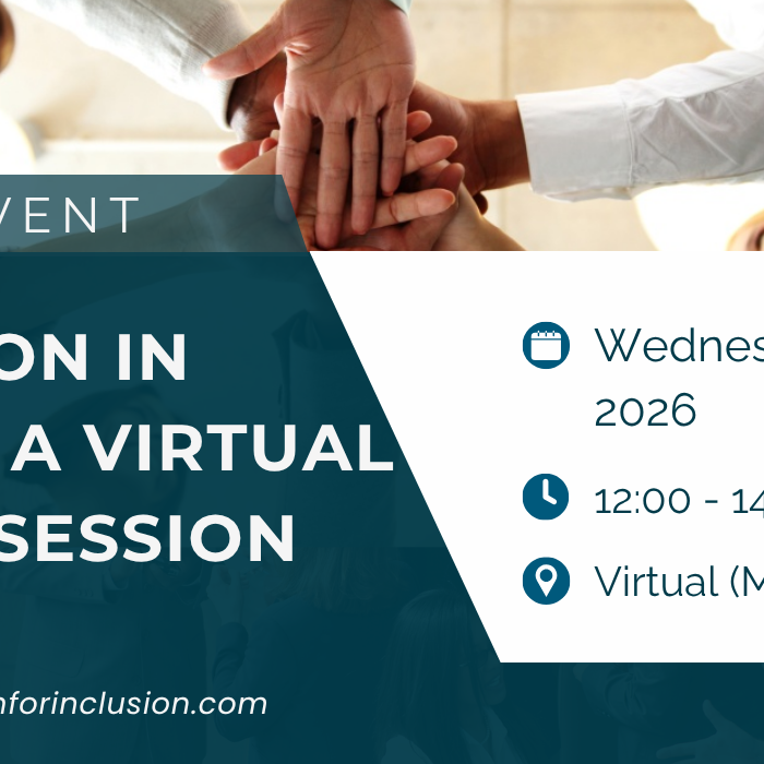 FREE EVENT: Inclusion in Action: A Virtual Taster Session – Join us on 27th May 2026