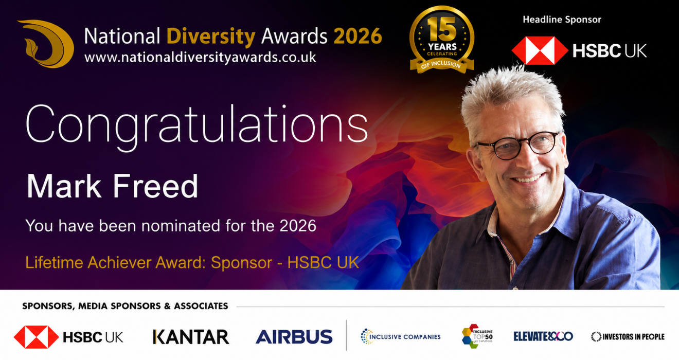 Mark Freed Nominated for National Diversity Awards 2026 Lifetime Achiever Award